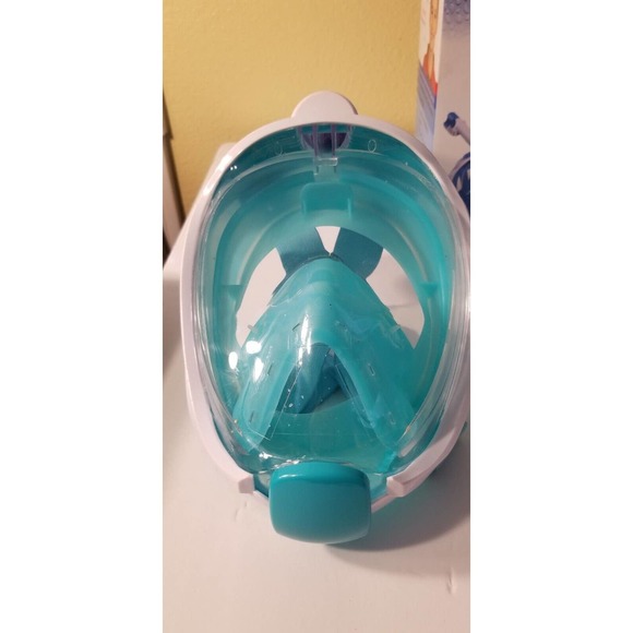 2 WSTOO Kids Snorkel Mask,Fold 180 Degree Panoramic View Kids Snorkel Mask - Picture 3 of 13